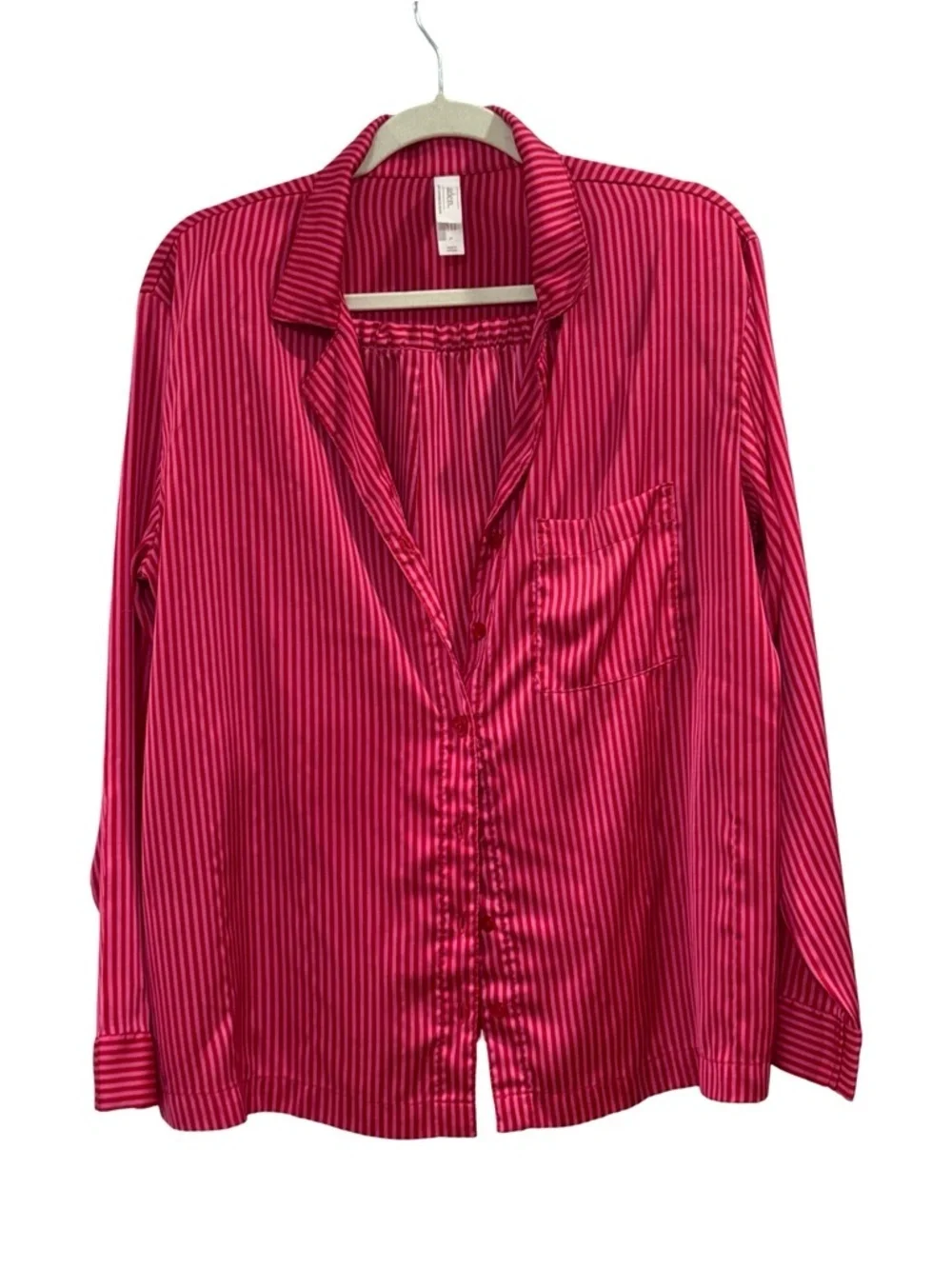 Auden Pink and Red Striped Sleep Top